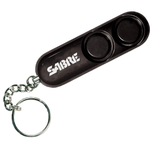 black personal alarm by sabre