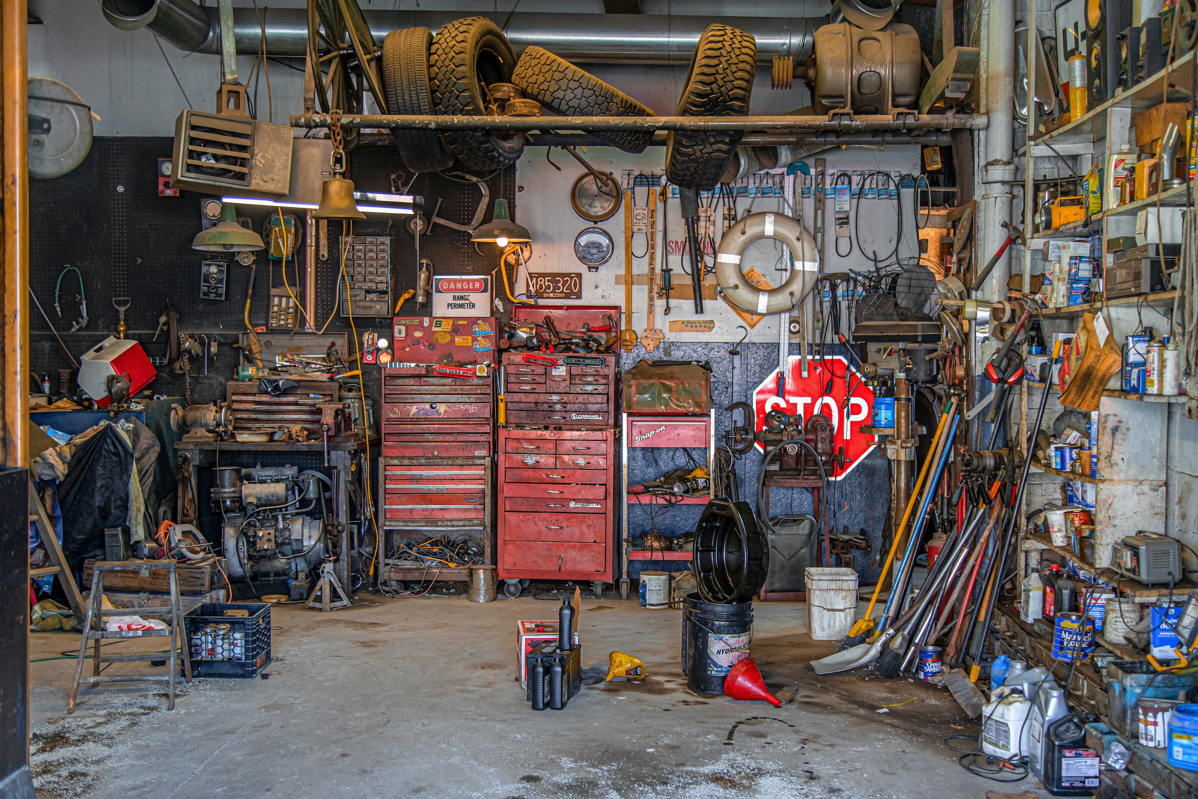 messy garage