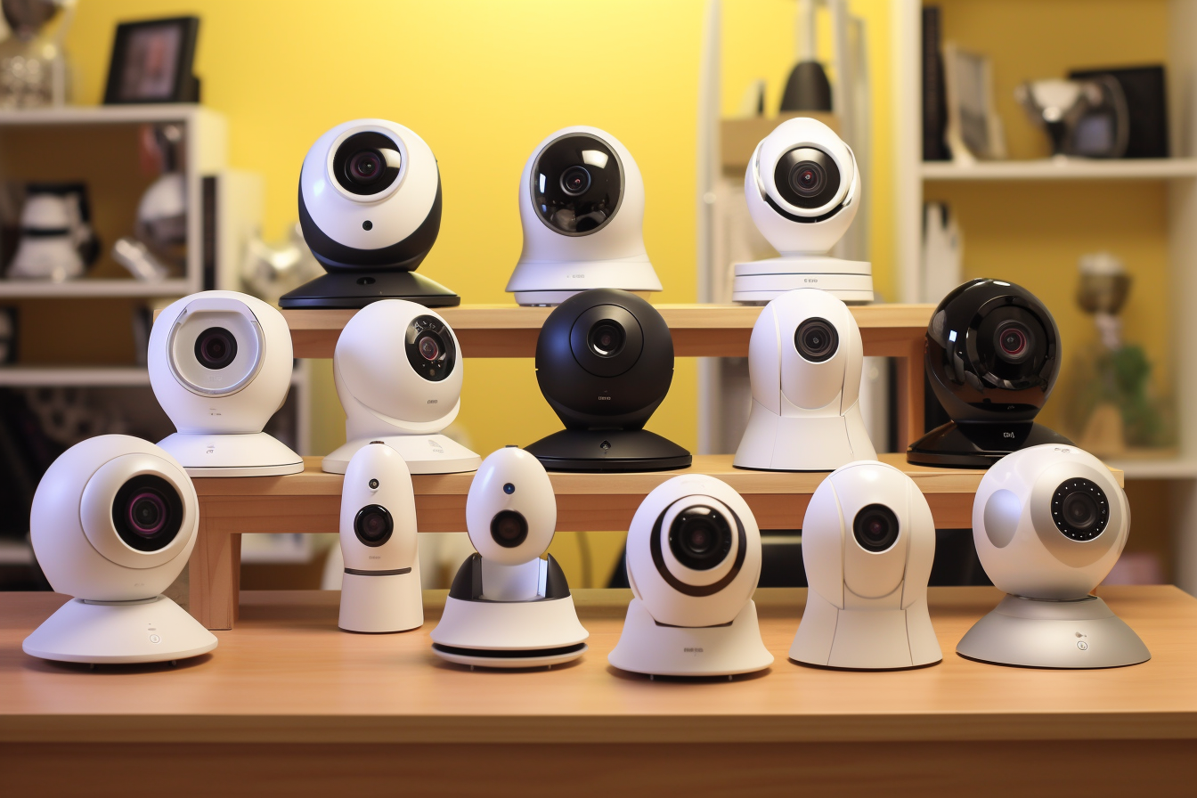 Shows a range of indoor IP security cameras available for purchase in South Africa